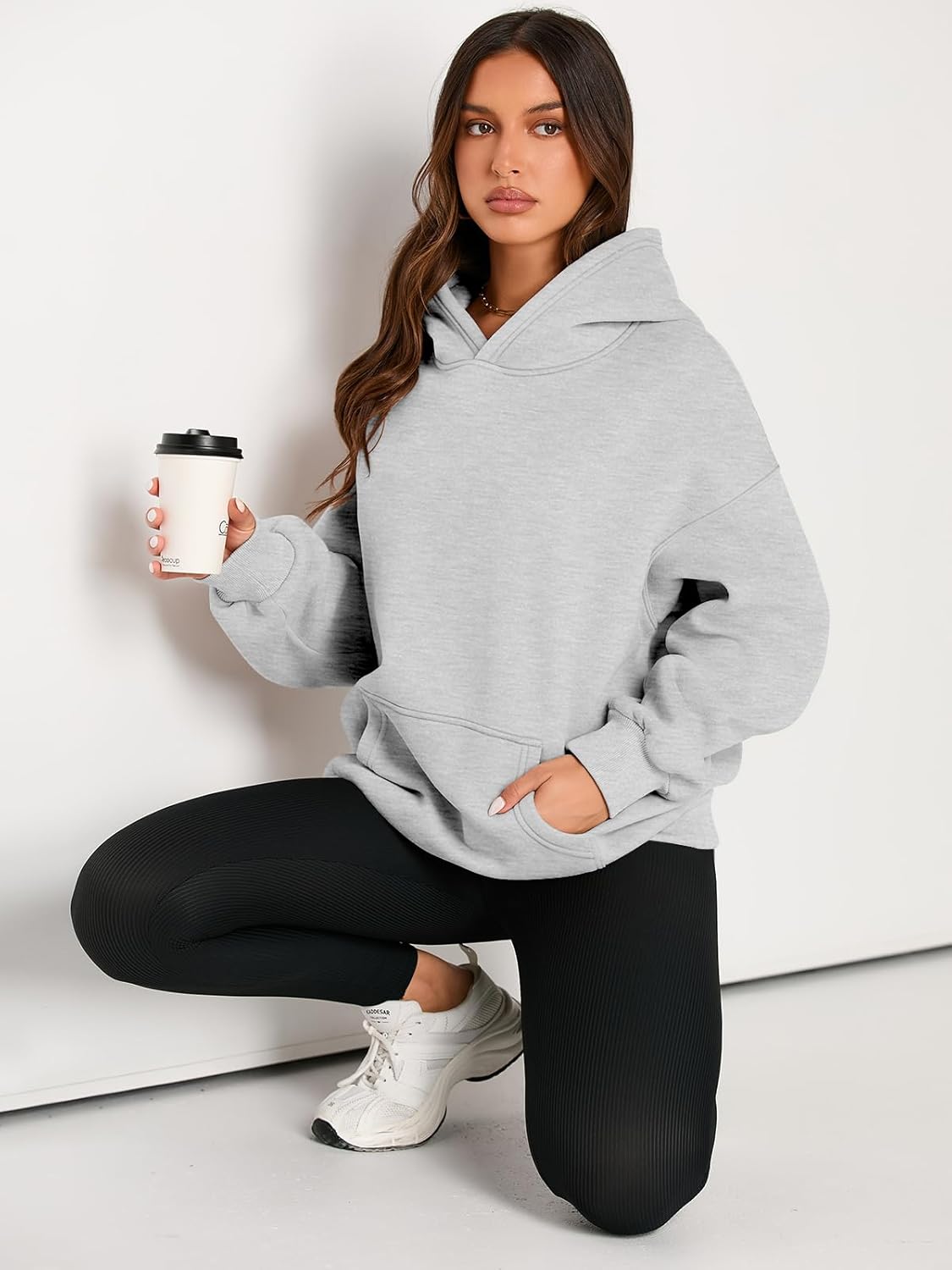 Womens Hoodies Oversized Sweatshirts Pullover Fleece Sweaters Long Sleeve Winter Fall Outfits Fashion Y2k Clothes - Image 5