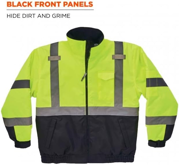 Hi Vis Bomber Safety Jacket - Image 2