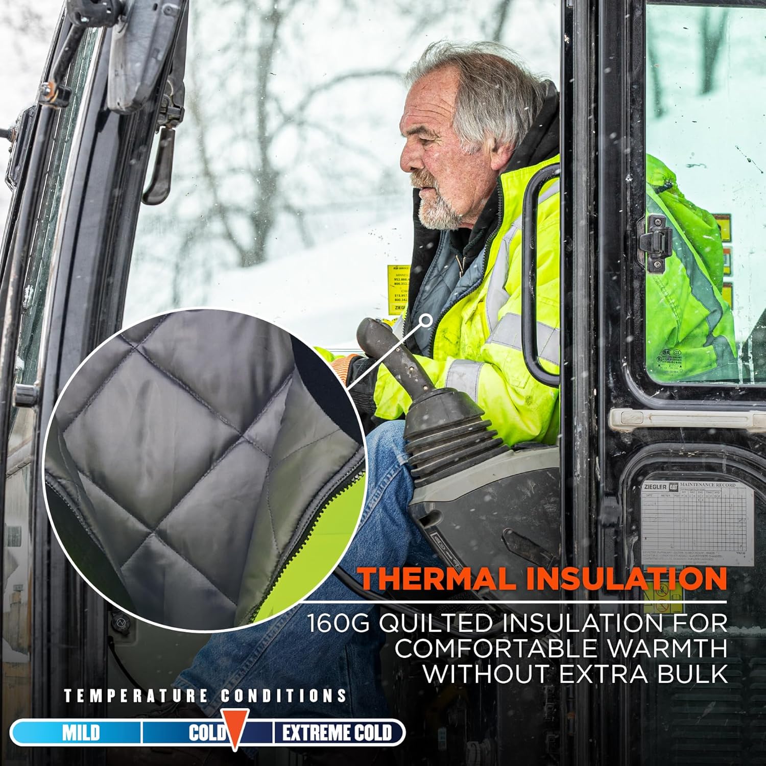 Hi Vis Bomber Safety Jacket - Image 4