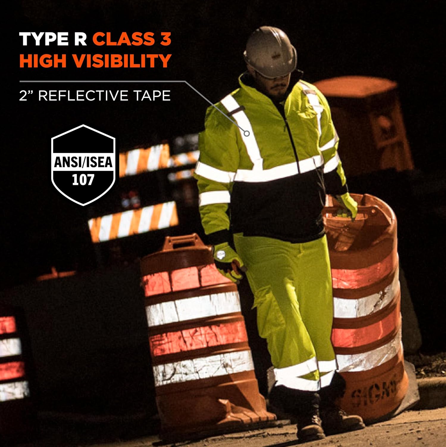 Hi Vis Bomber Safety Jacket - Image 5