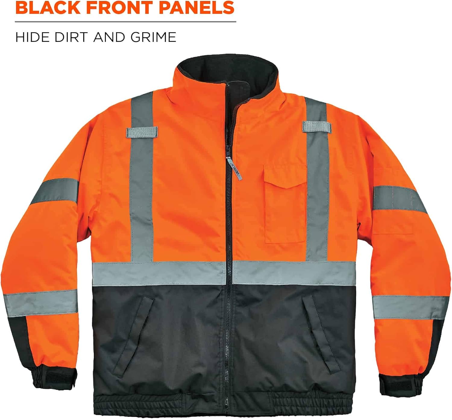 Hi Vis Bomber Safety Jacket - Image 7