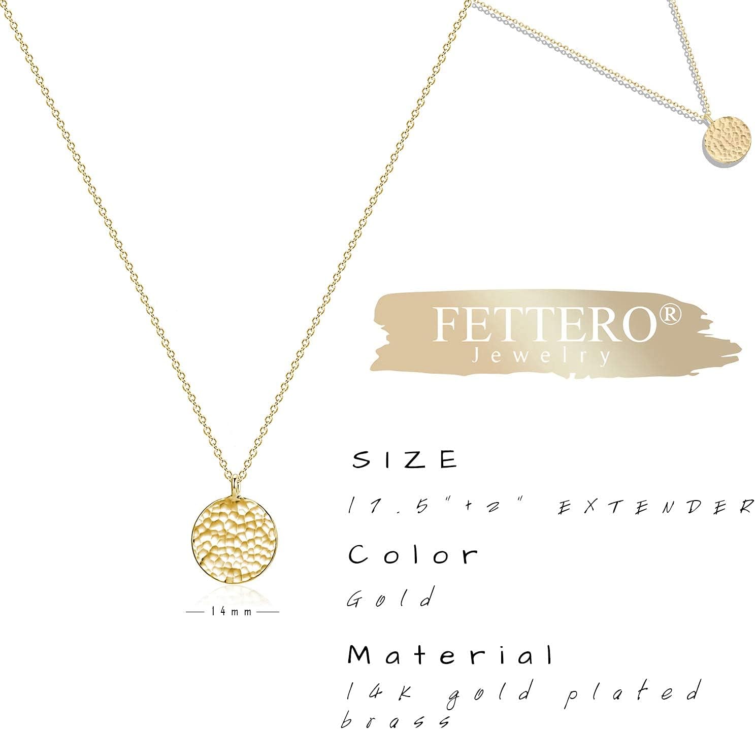 Pendant Necklace Gold Choker Layered Coin Open Karma Circle Full New Crescent Moon 14K Gold Plated Dainty Simple Moon Phase Jewelry for Women Gift - Image 5